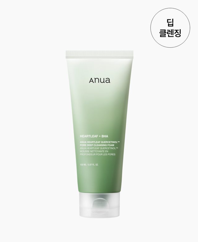 아누아 어성초 쿼세티놀™ 모공 딥 클렌징 폼 제품 사진